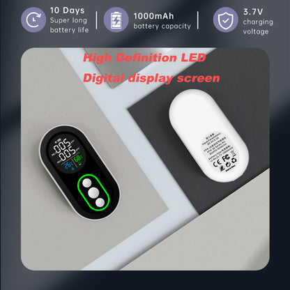 Protmex Indoor Air Quality Monitor, PM2.5 PM10 Detector with Real-Time Display & Buzzer Alarm, Temperature Humidity Sensor, Portable Air Pollution Tester for Home, Office, Car, Baby Room